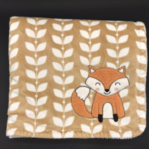 Carter&#39;s Fox Baby Blanket Leaves Embroidered Applique - £17.57 GBP