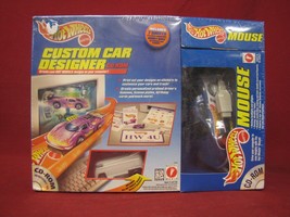 1996 New Sealed Box Hot Wheels Custom Car Designer CD-Rom &amp; Hot Wheel Mouse - £75.07 GBP