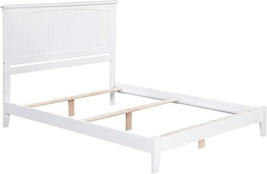 Atlantic Furniture Ar8231032 Nantucket Traditional Bed, Full, White - £338.99 GBP
