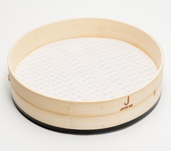 J Jason Wu 12&quot; Bamboo Steamer Insert w/ Silicone Rim and Mat - £23.39 GBP