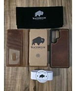 Blackbrook Leather Folio Case - Samsung S25 Ultra Golden Brown (Retail $... - $81.06 CAD