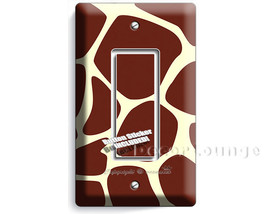 giraffe skin animal print pattern single GFI light switch wall cover pla... - $356.46 MXN