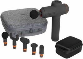 Power Percussion Deep Tissue Massager with 6 Attachments - Sharper Image Gun - £74.33 GBP