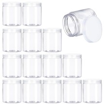 15 Pack 6Oz Clear Plastic Jars Wide-Mouth Storage Containers,Refillable ... - £21.17 GBP