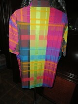 Robert Graham Style Darts Short Sleeve Shirt Size Large NWTS image 7