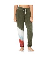 PJ Salvage Womens Mountain Bound Pajama Pants Tie Dye Jogger Olive Green S - £16.07 GBP