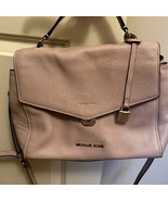 Michael Kors Pebble Leather Bristol Light Pink Satchel Handbag - $469.12 MXN