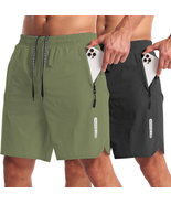 2 Pack Mens Workout Athletic Shorts 7 Inch Inseam Quick Dry Hiking Short... - €42,45 EUR