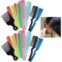 24 Pro Salon Hair Styling Assorted Combs Brush Set Hairdressing Barbers Plastic - $22.99