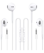 2 Packs Wired Headphones Earbuds With Microphone,In-Ear Earphones Volume... - $57.48 CAD