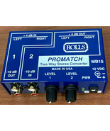 Rolls Promatch (blue) Two-Way Stereo Converter MB15 Audio Interface RCA ... - $147.72 CAD