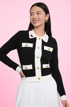 Hello Kitty x Forever 21 Women&#39;s black and white Cardigan Sweater Small NWT - £125.07 GBP