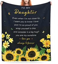  Daughter Blanket Gift from Mom and Dad Valentines Gifts for Daughter Blankets  - £37.18 GBP