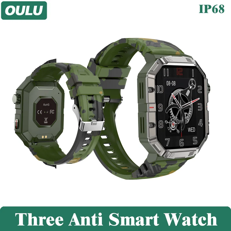 Watch Three-Anti 2.02 Full Touch Screen Fitness Smart  Watch Bluetooth Phone Cal - £51.65 GBP