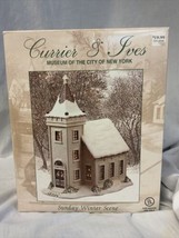 Currier &amp; Ives Museum of the City of New York Sunday Winter Scene Church, Chapel - £28.44 GBP