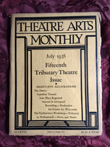 THEATRE ARTS July 1938 Martha Scott George Beiswanger John Coulter Morton Eustis - £6.32 GBP