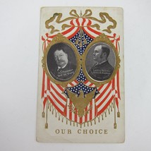Postcard President Taft &amp; VP Sherman Portraits Patriotic Embossed Antique 1912 - £11.85 GBP