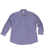 Van Heusen Regular Fit Long Sleeve Wrinkle Free Small Checks Blue White - $283.11 MXN