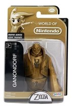 World of Nintendo Zelda Trophy Series 2-4 2016 Ganondorf Gold 2.5&quot; NEW - $475.17 MXN