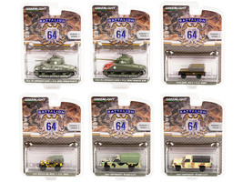 &quot;Battalion 64&quot; Set of 6 pieces Release 1 1/64 Diecast Models by Greenlight - £59.30 GBP