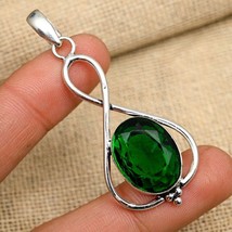 Chrome Diopside Gemstone 925 Silver Pendant Handmade Jewelry Gift For Women - £5.74 GBP