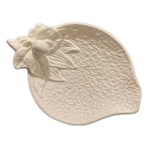 BORDALLO PINHEIRO Portugal Dish White Strawberry Shaped Olive Candy Choc... - £30.76 GBP