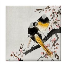 Birds On Cherry Branch Ohara Koson Japanese Art Backsplash Border Ceramic Tile - £12.14 GBP