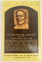 Baseball player Buck Leonard signed postcard - £39.96 GBP