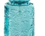 Pioneer Woman ~ Embossed Vintage Style Glass ~ AMELIA ~ TEAL ~ Soap Disp... - $37.40