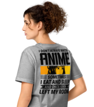 Unisex Organic Mid-Light T-Shirt – “I Don’t Always Watch Anime”Back Heat... - $951.63 MXN