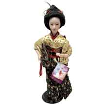 Vintage Dolls of the World by Geppeddo Porcelain Asian Doll Umeko Tag St... - $17.21