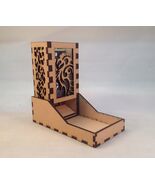 Dragon v6 Dice Tower &amp; Tray Neon Blue Acrylic Window COMPACT DESIGN Lase... - $41.66 CAD