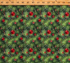 Cotton Christmas Trees Christmas Festive Holidays Fabric Print by Yard D503.49 - £10.35 GBP