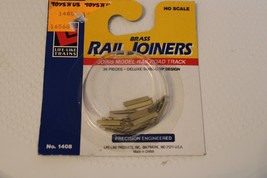 HO Scale Package of 36 Life-Like Brass Rail Joiners,  #1408 BNOS - $20.00