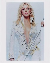 Britney Spears wears open low cut Elvis style jumpsuit 8x10 photo - £7.42 GBP