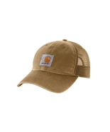Carhartt 100286-476 Dark Khaki-Colored Men&#39;s Canvas Mesh-Back Cap, One Size - $53.34 CAD