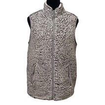 Thread &amp; Supply Charcoal Gray Outdoor Sherpa Vest Full Zip Soft Gorpcore... - £11.34 GBP