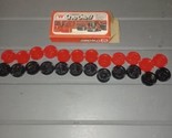 Vintage Crown Checkers Whitman 24 Plastic Pieces Made In USA 1974 Complete - $14.99