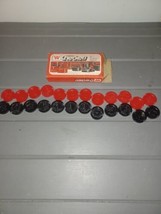Vintage Crown Checkers Whitman 24 Plastic Pieces Made In USA 1974 Complete - £11.98 GBP