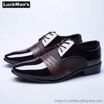 Spring Autumn Business Shoes Plus Size EUR 47 oxford Patent  Leather Men&#39;s Shoes - £25.69 GBP