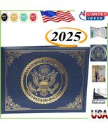 Padded Naturalization Certificate Holder with Gold Eagle Logo - Compact ... - $627.56 MXN