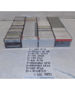Lot of 100 Mixed Lot Cassette Tapes Owned TDK RCA Sony Memorex - $117.58