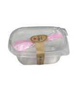 Disposable Cake Box Bento Box With Spoon and Sticker 280ml Set of 50 - $61.91