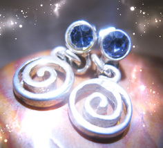 Haunted EARRINGS TREATED LIKE ROYALTY1000X Higher MAGICK 925 WITCH CASSIA4 image 2