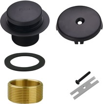 Black Bathtub Drain Tip-Toe Single Hole,Welsan Tub Drain Trim Set, Matte... - $34.96
