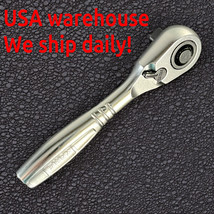 TONE RH2HS | 1/4&quot; Short 90mm Ratchet Handle Quick release Button Made in... - $34.34