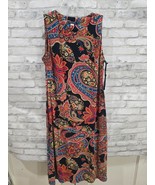 Tommy Hilfiger Sleeveless Paisley A-Line Dress Womens Size 6 Multicolor ... - $74.69 CAD