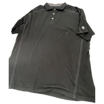 Kuhl WildFibre Men Polo Shirt Black 100% Organic Cotton XL - $19.77