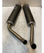 Termignoni Pair Oval Carbon Fiber Exhaust Silencers 45mm Bore 48mm Bore - $522.65 CAD