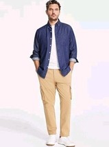 Club Room Men&#39;s Classic-Fit Solid Button-Down Denim Shirt L NWT - $24.70
